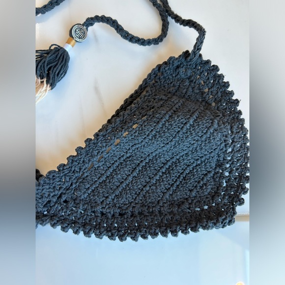 Charcoal Crochet Bikini by She Made Me - NWOT - Picture 13 of 14